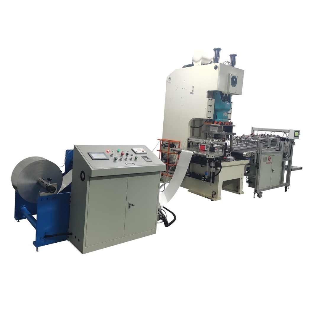 What is the main process of aluminum foil food container making machine?